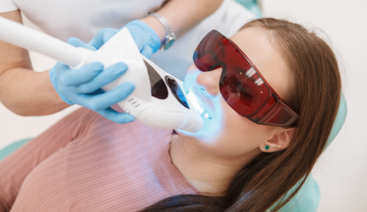 Receiving same day teeth whitening in Gilbert, AZ for fast, effective stain removal.