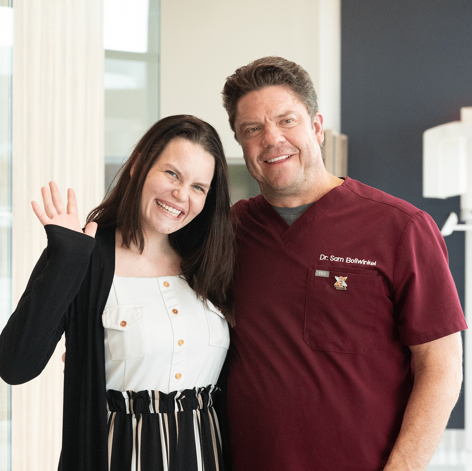 Cosmetic dentistry patient with Dr. Sam Bollwinkel at Arizona Smiles in Gilbert, AZ